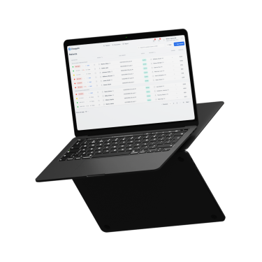 QChargeAI product interface on laptop
