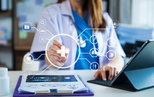 QRPM remote patient monitoring view for connected care teams